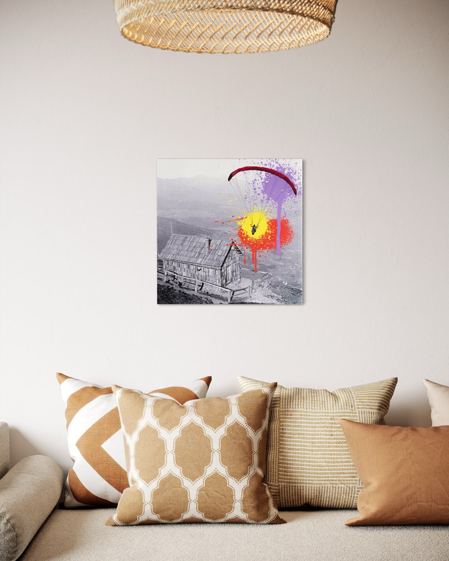Paradiesische Landung - 50x50cm - Josef Maier Art