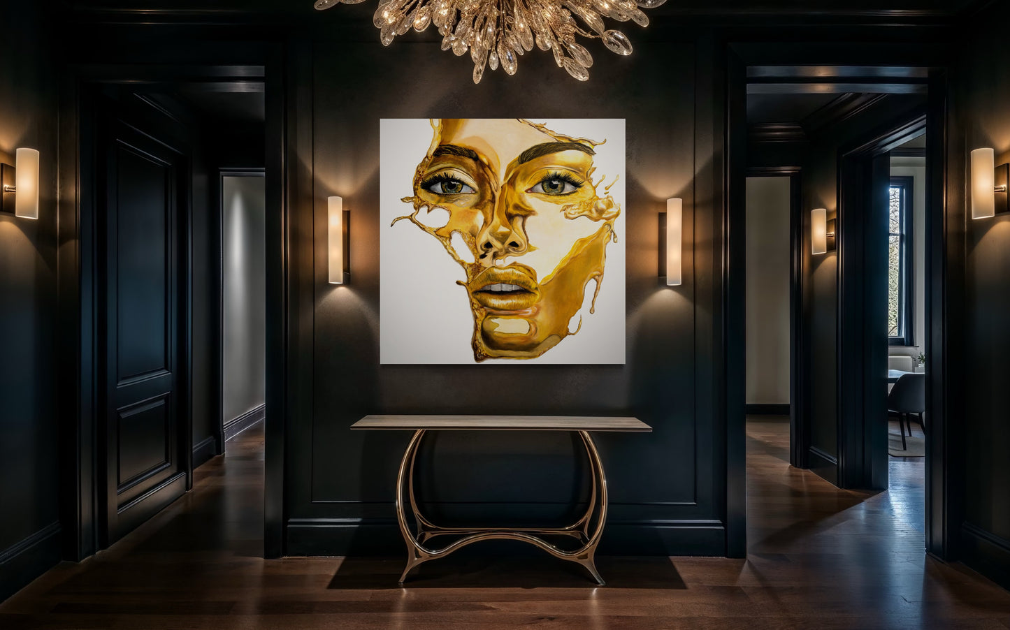 Das goldene Selbst - Die Wiederentdeckung des eigenen Wertes - 120x120cm