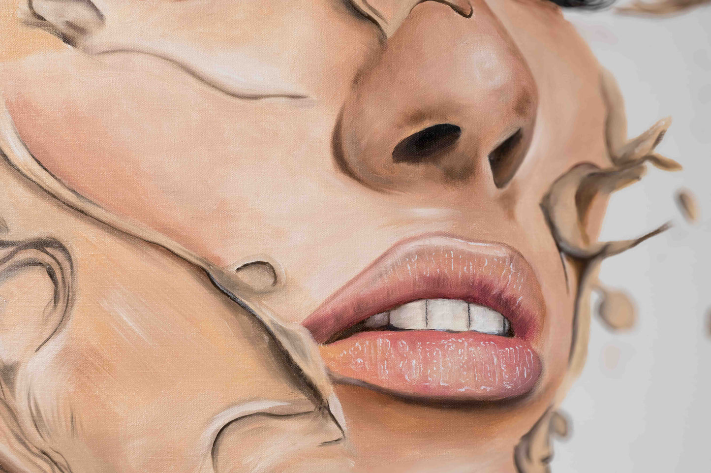 Zwischen Struktur und Authentizität - 120x120cm - Josef Maier Art