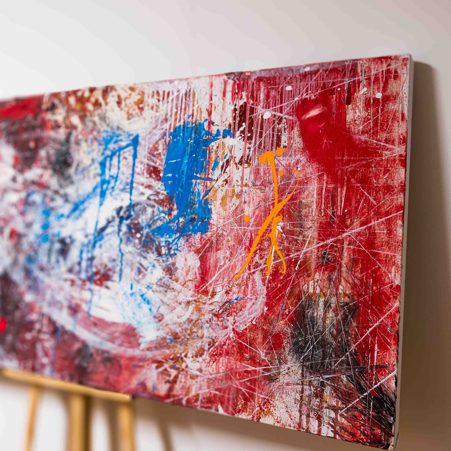 Red Rage Symphony - 90x180cm - Josef Maier Art