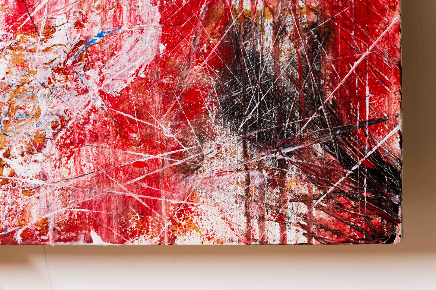 Red Rage Symphony - 90x180cm - Josef Maier Art