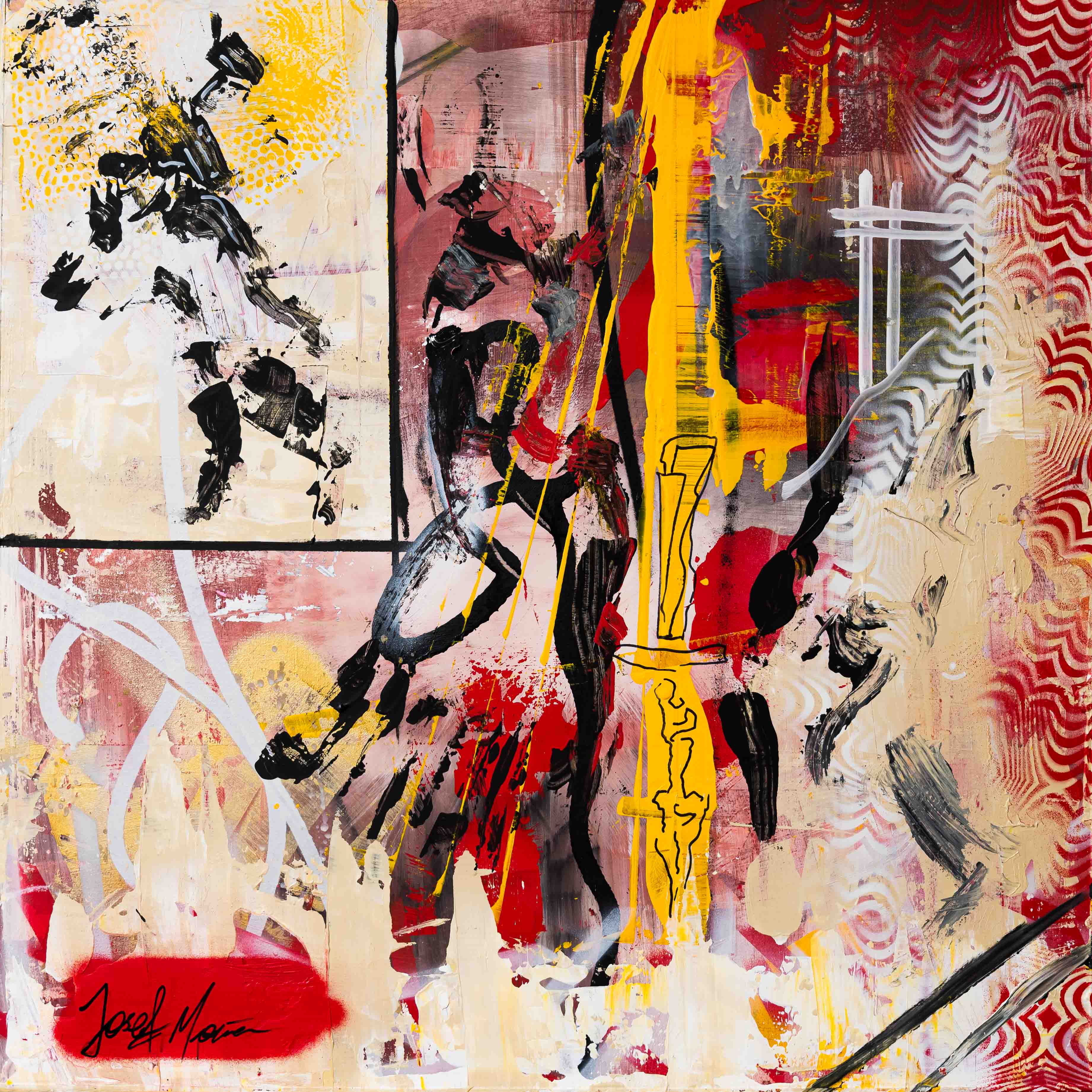 Im Strudel der Natur – Abenteuer in Farbe - 70x70cm - Josef Maier Art