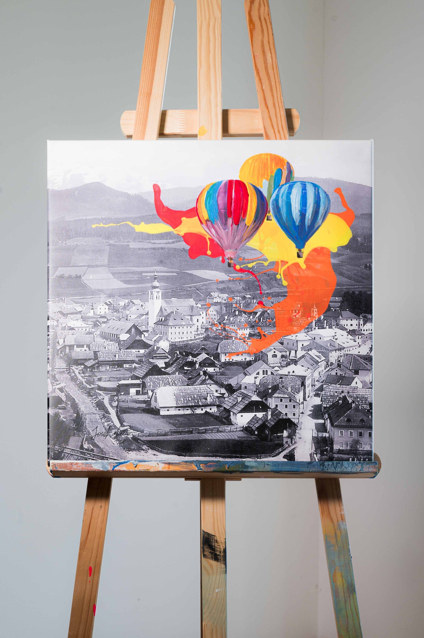 Farben am Himmel - 50x50cm - Josef Maier Art