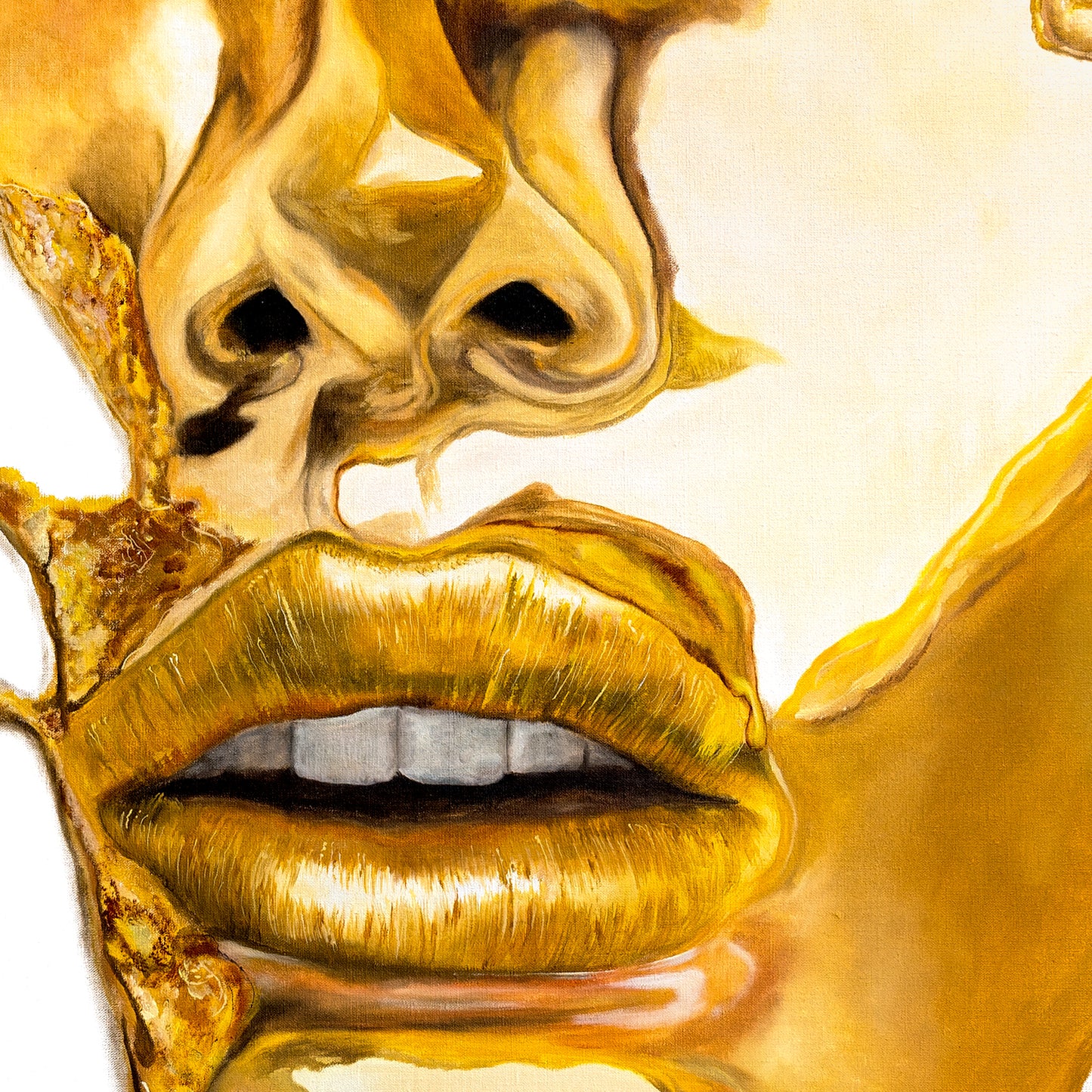 Das goldene Selbst - Die Wiederentdeckung des eigenen Wertes - 120x120cm