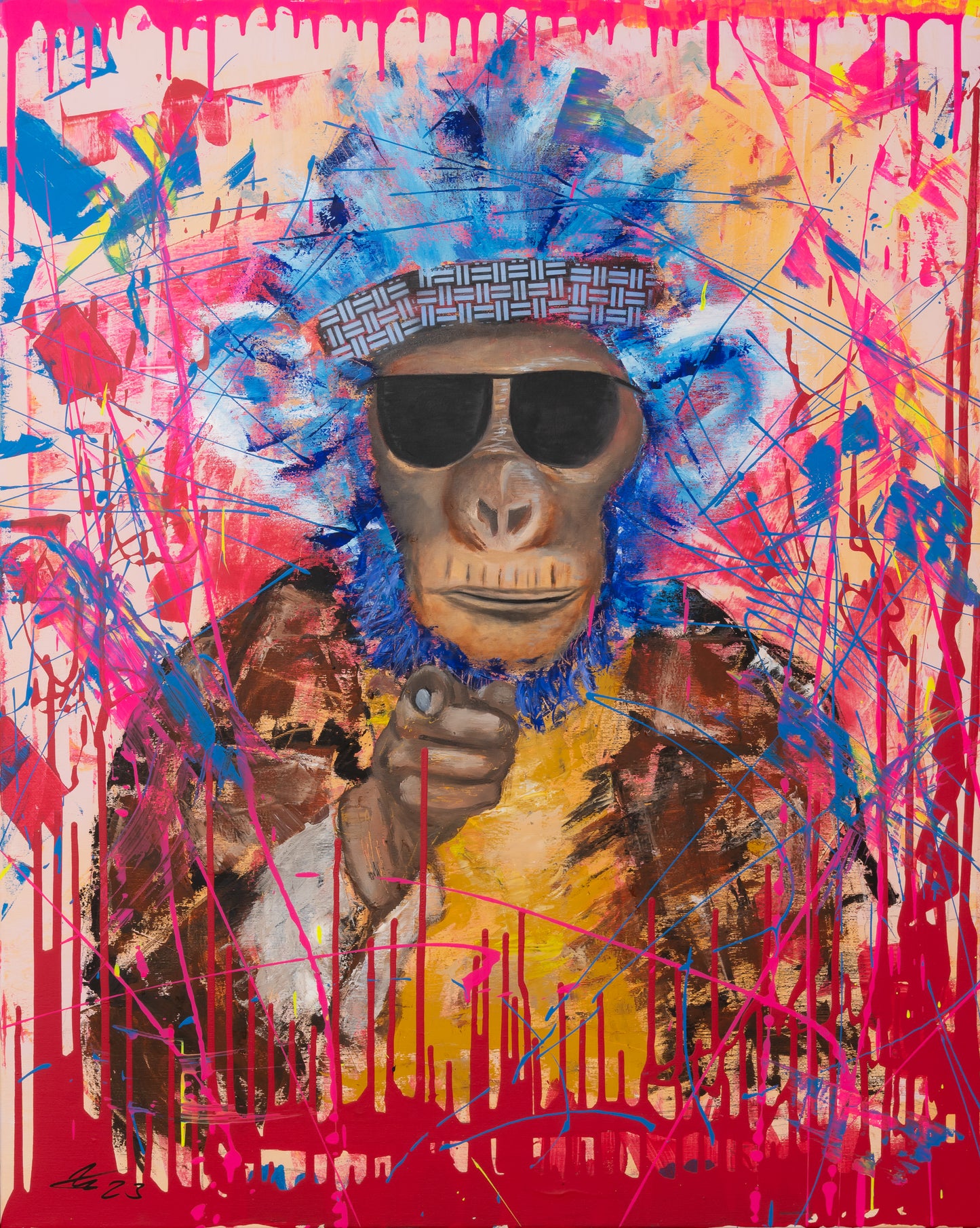Der King 🎸 - 100x80cm - Josef Maier Art