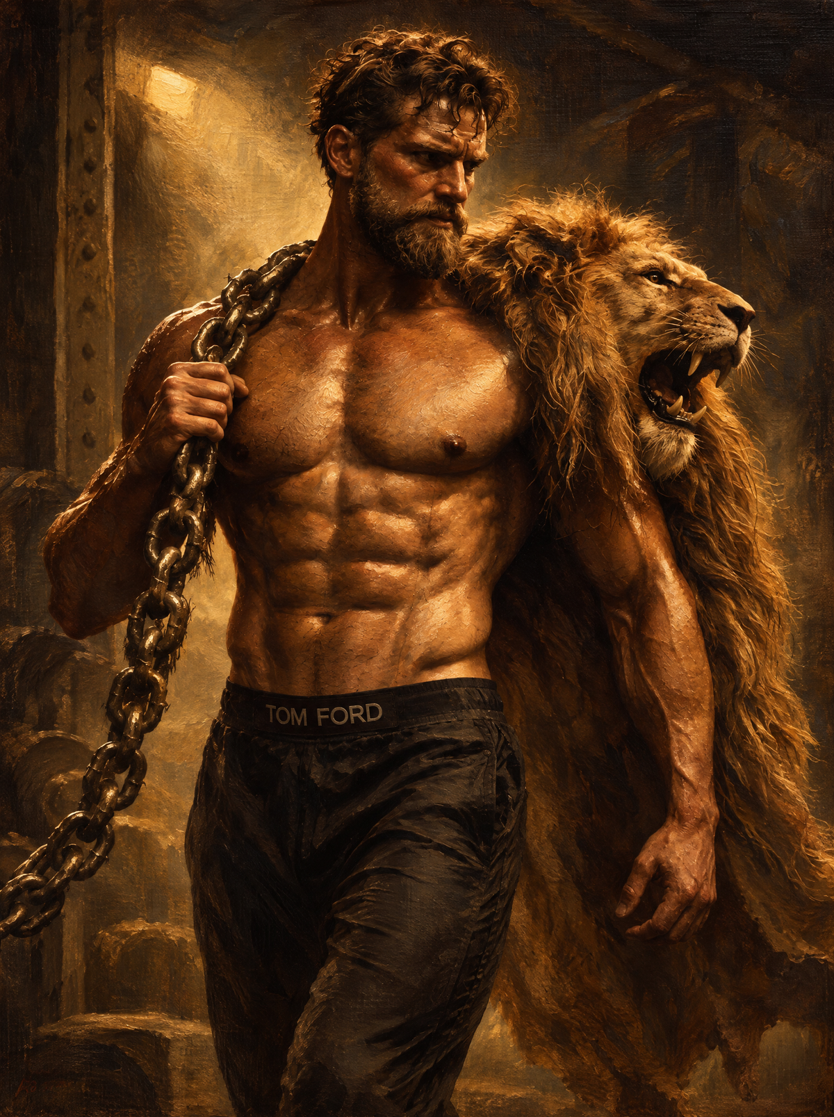 Built, Not Born (Herakles)|80x60cm|Öl auf Leinwand