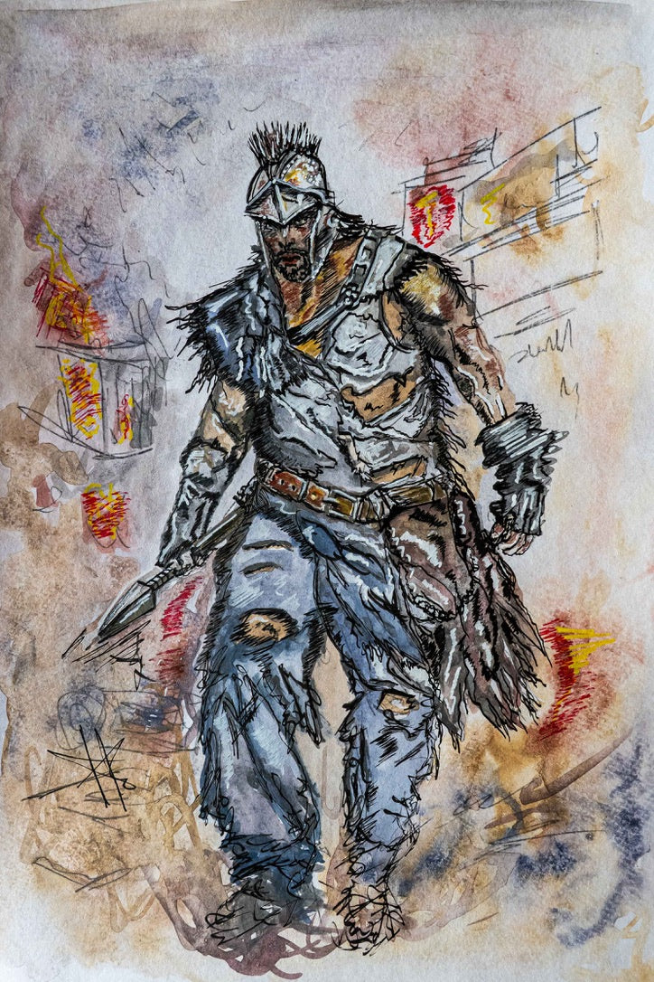 Friction Force (Ares)|DIN A4|Skizze - Josef Maier Art