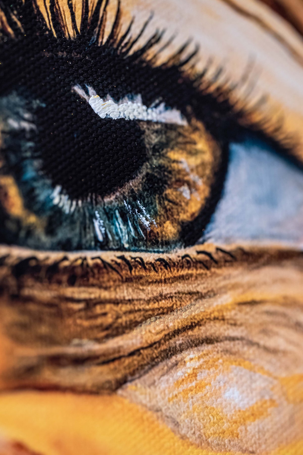Das goldene Selbst|60x60cm|Hand Embellished Canvas - Josef Maier Art