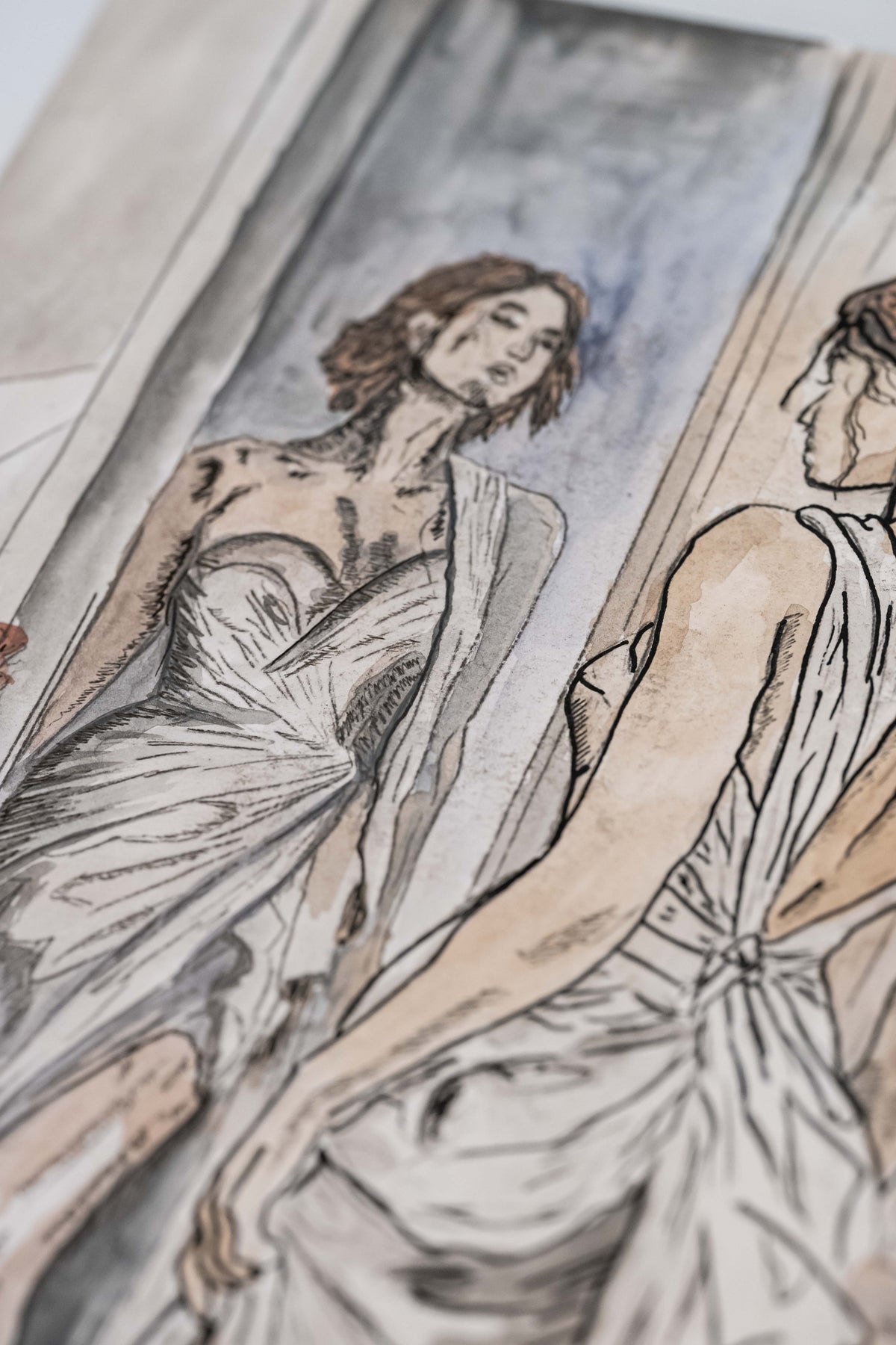 Engineered Desire (Aphrodite)|DIN A4|Skizze - Josef Maier Art
