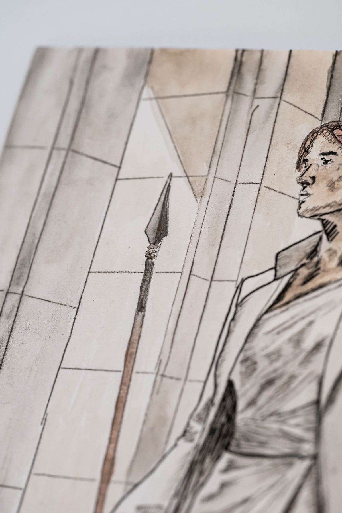 Silent Strategy (Athena)|DIN A4|Skizze - Josef Maier Art
