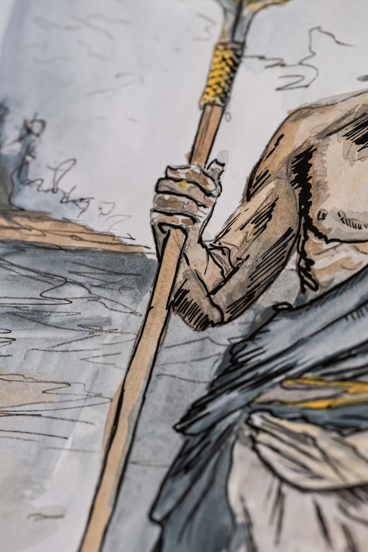 Surface Control (Poseidon)|DIN A4|Skizze - Josef Maier Art