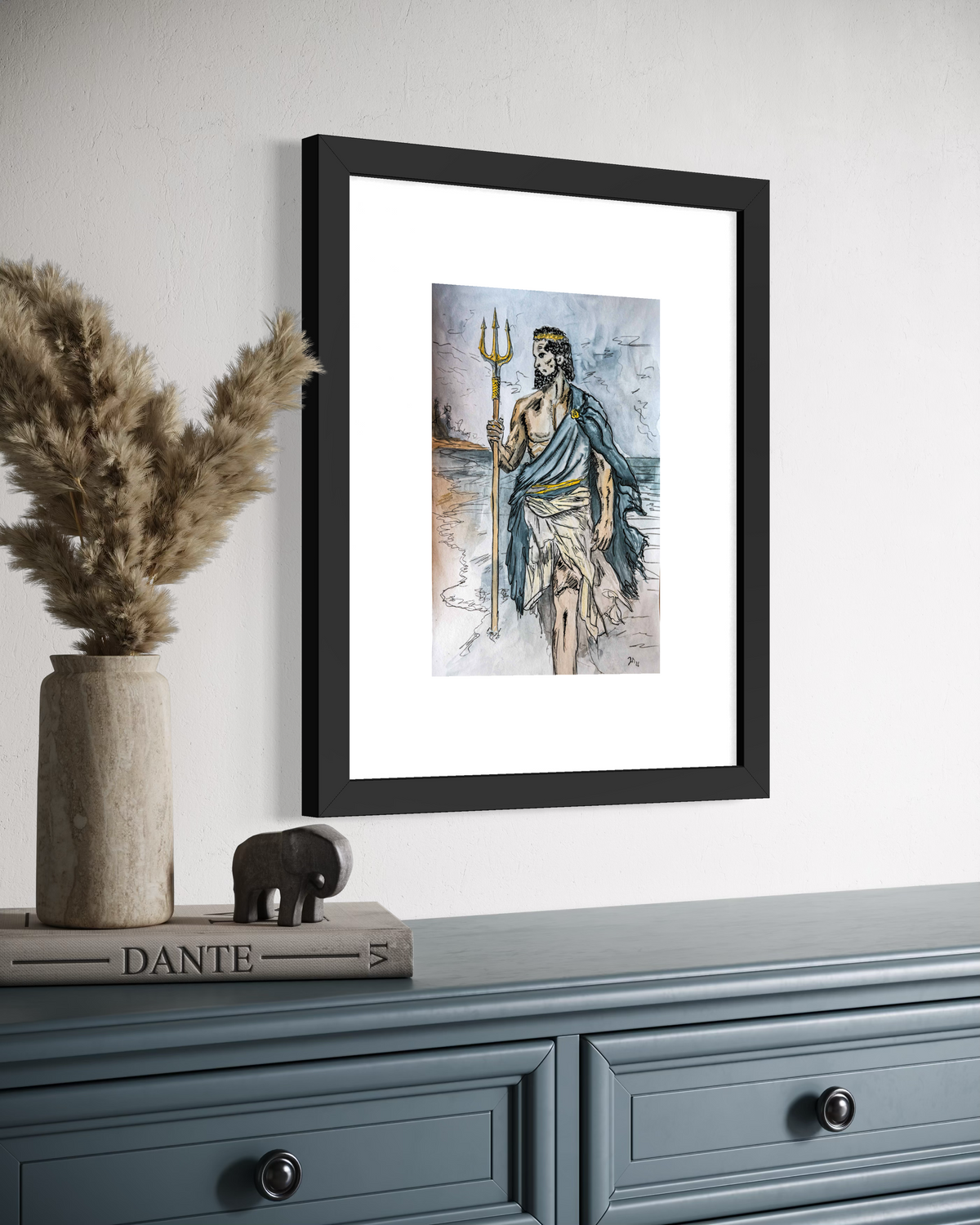 Surface Control (Poseidon)|DIN A4|Skizze - Josef Maier Art