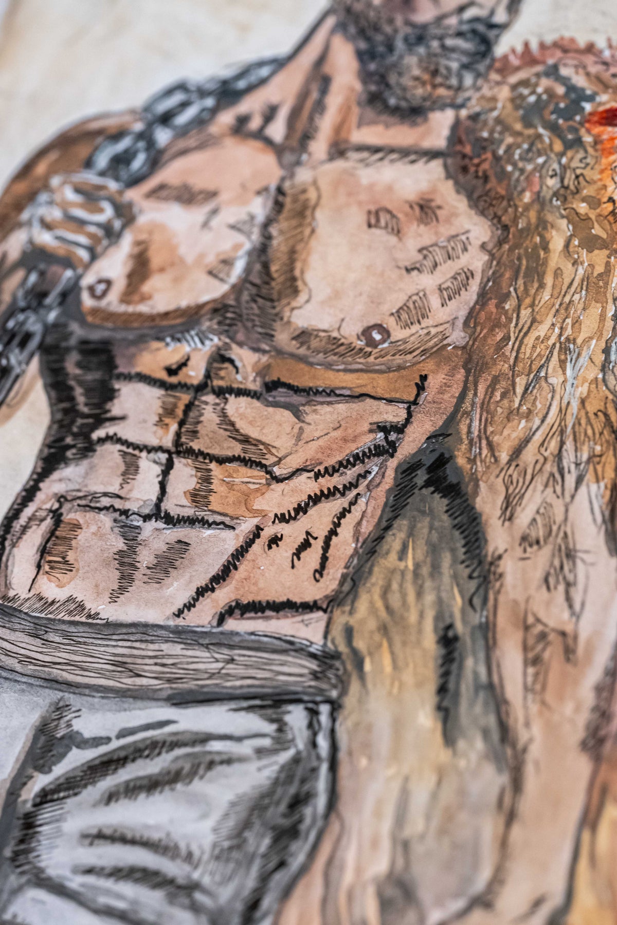 Built, Not Born (Herakles)|DIN A4|Skizze - Josef Maier Art
