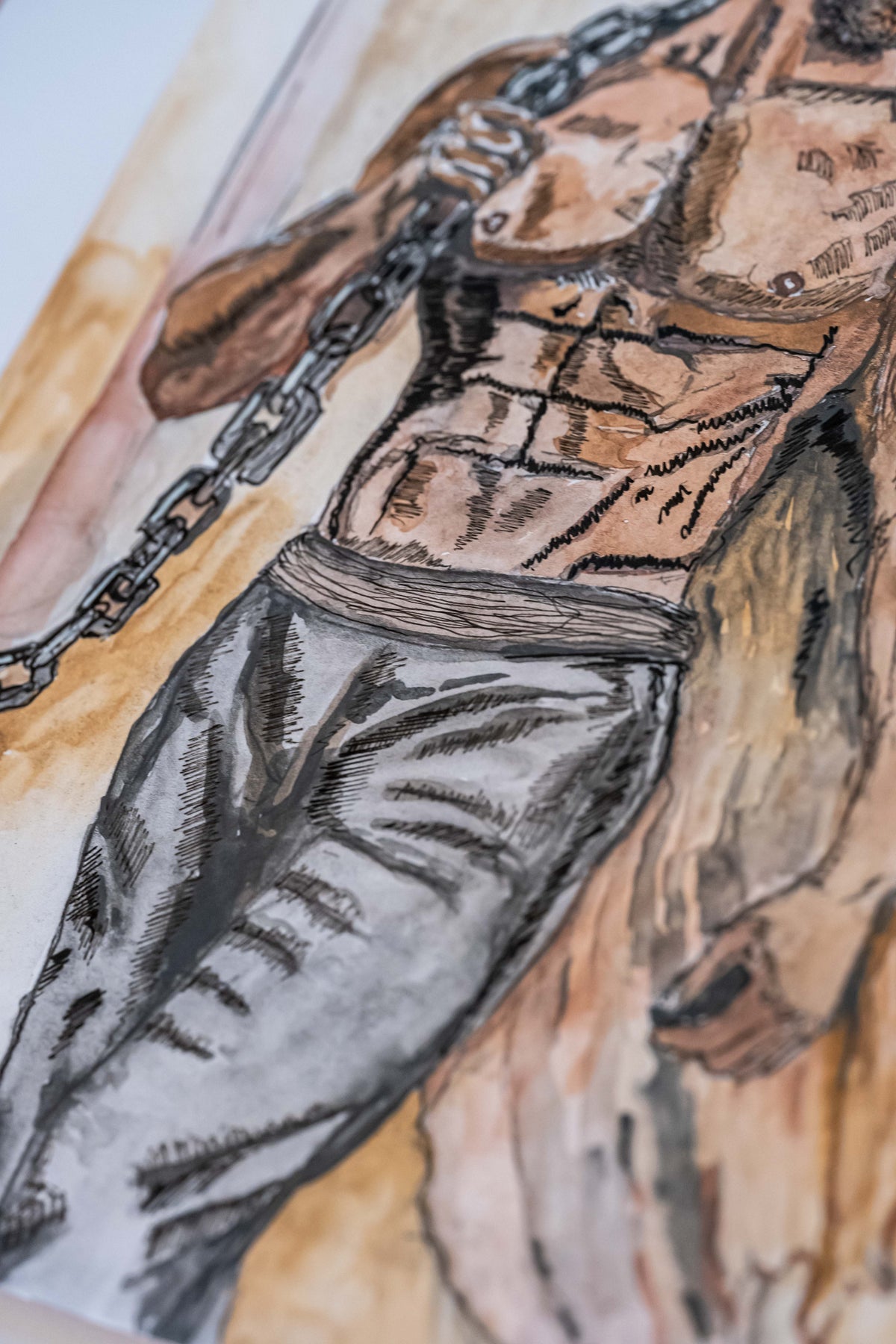 Built, Not Born (Herakles)|DIN A4|Skizze - Josef Maier Art
