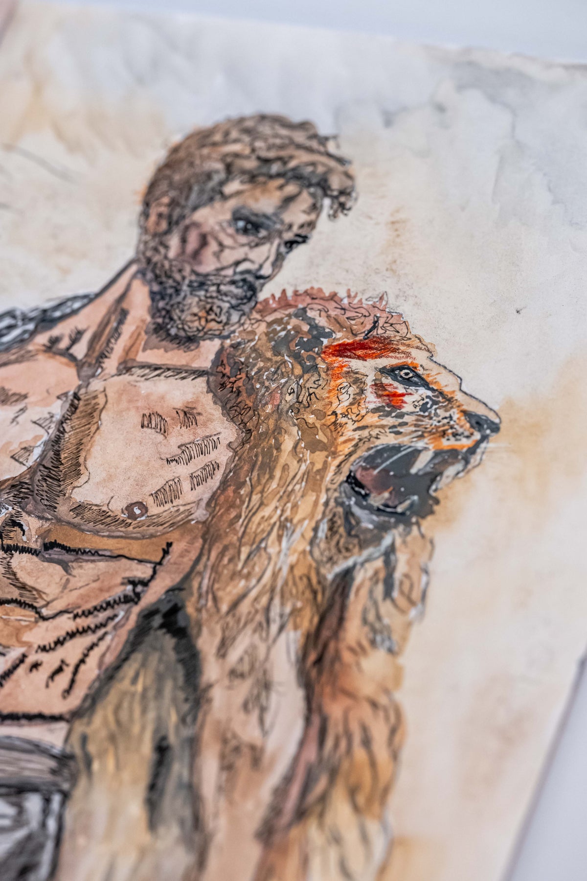 Built, Not Born (Herakles)|DIN A4|Skizze - Josef Maier Art