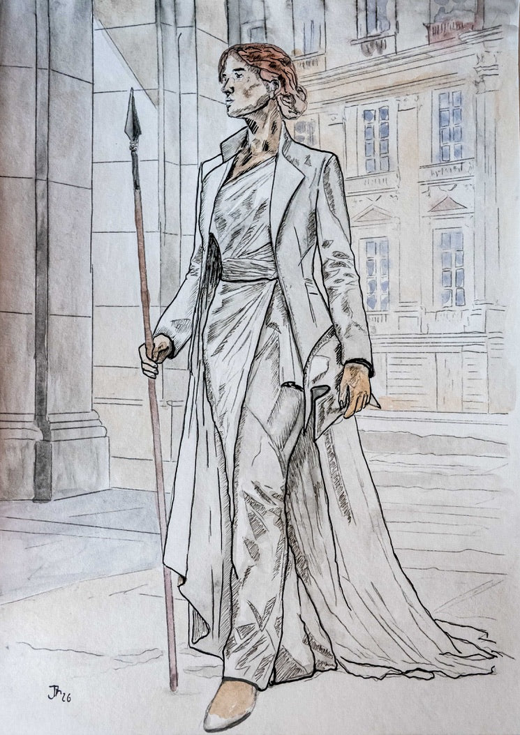 Silent Strategy (Athena)|DIN A4|Skizze - Josef Maier Art