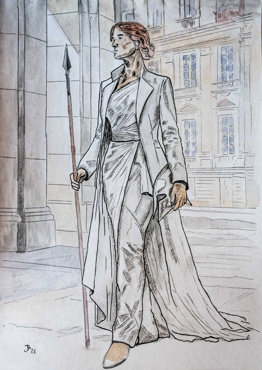 Silent Strategy (Athena)|DIN A4|Skizze - Josef Maier Art