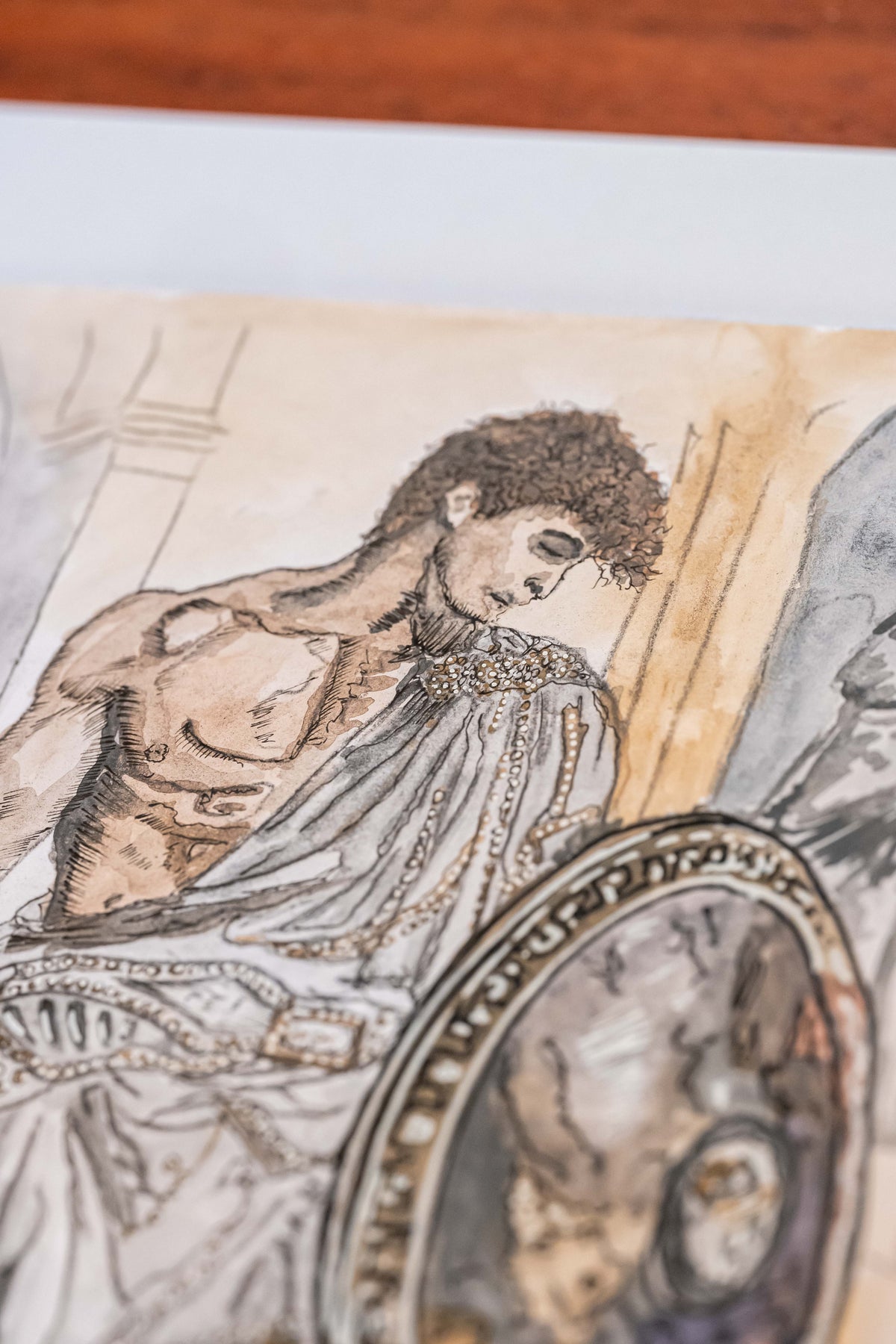The Beautiful Weakness (Achilles)|DIN A4|Skizze - Josef Maier Art
