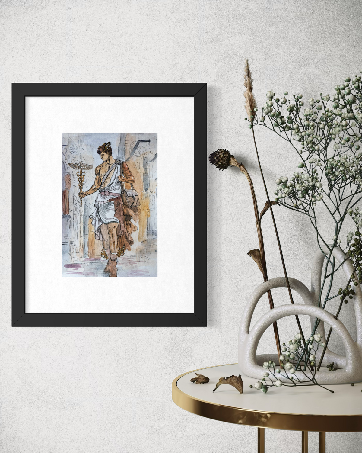 Velocity of Status (Hermes)|DIN A4|Skizze - Josef Maier Art