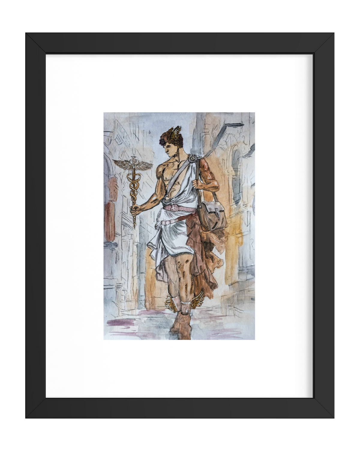 Velocity of Status (Hermes)|DIN A4|Skizze - Josef Maier Art
