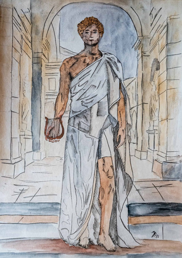 Form of Perfection (Apollo)|DIN A4|Skizze - Josef Maier Art