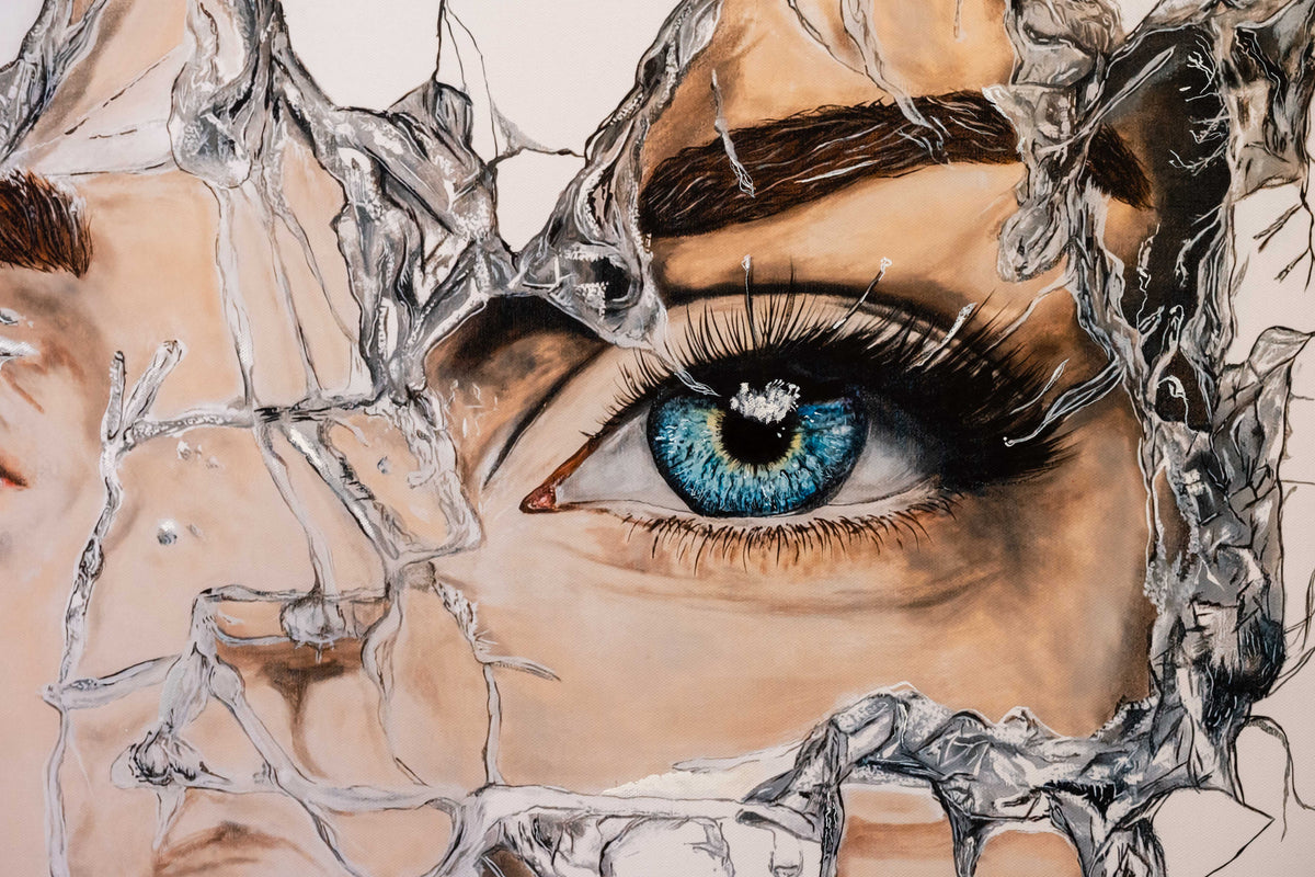 Durchbruch|100x100cm|Hand Embellished Canvas - Josef Maier Art