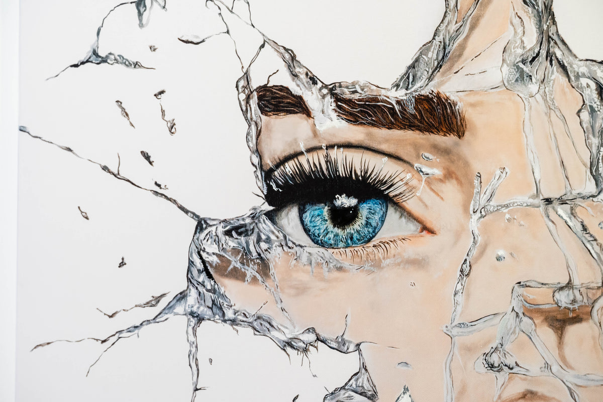 Durchbruch|100x100cm|Hand Embellished Canvas - Josef Maier Art