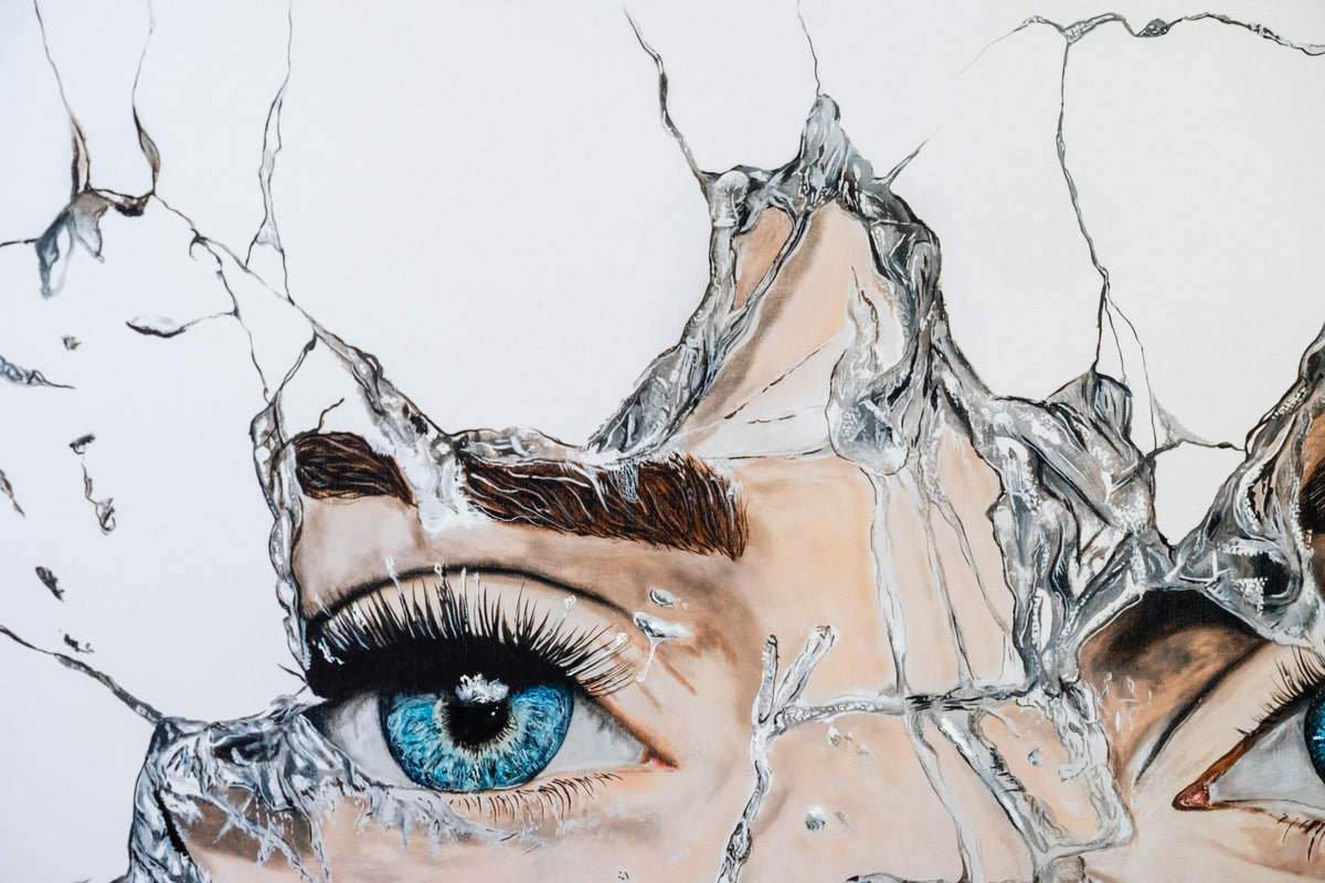 Durchbruch|100x100cm|Hand Embellished Canvas - Josef Maier Art