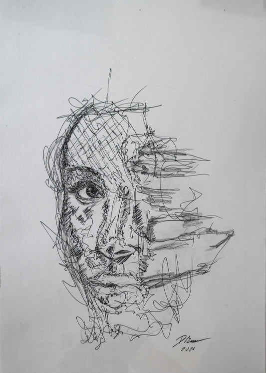 Mia 3|DIN A4|Skizze - Josef Maier Art