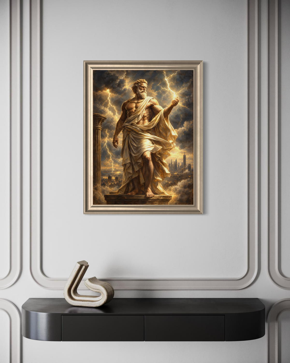 The Power of Decision (Zeus)|80x60cm|Oil on canvas