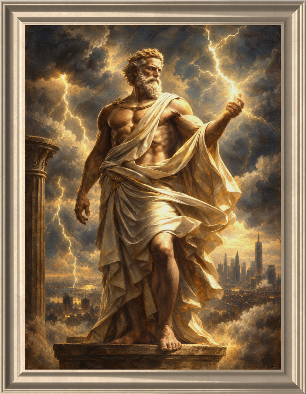 The Power of Decision (Zeus)|80x60cm|Oil on canvas