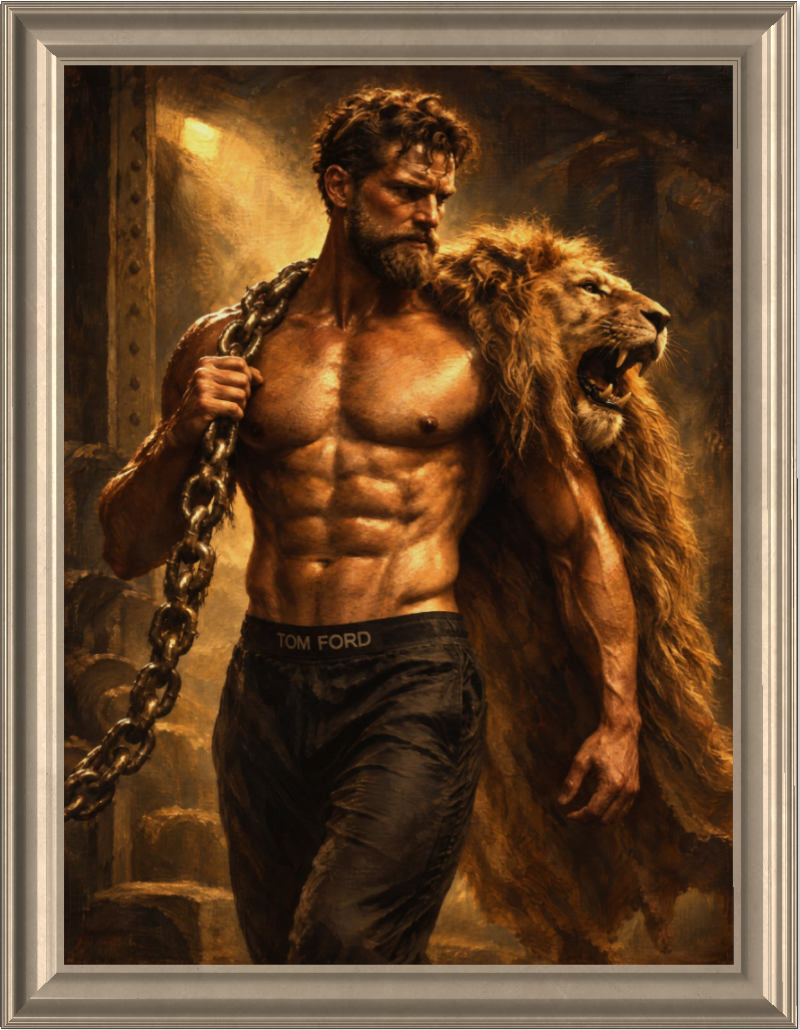 Built, Not Born (Herakles)|80x60cm|Öl auf Leinwand