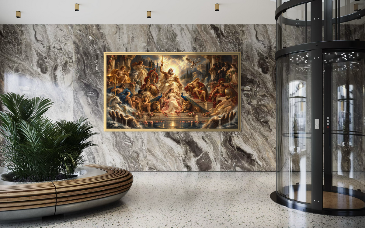 Pantheon(Zeus)|180x320cm|Oil on canvas