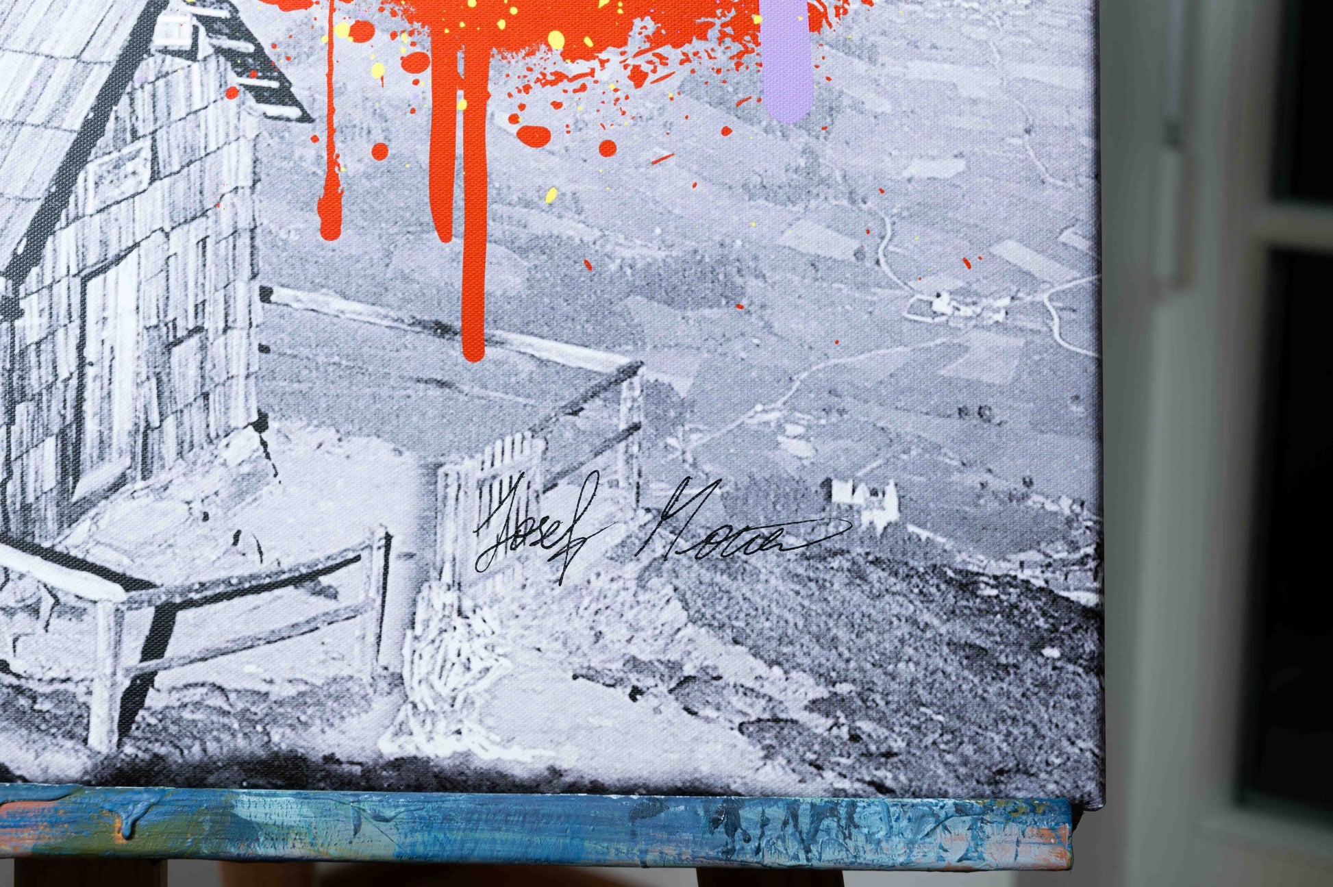 Paradiesische Landung - 50x50cm - Josef Maier Art