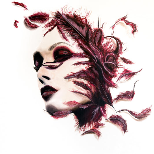 Die Kraft des Loslassens: Metamorphose der Seele - 120x120cm - Josef Maier Art