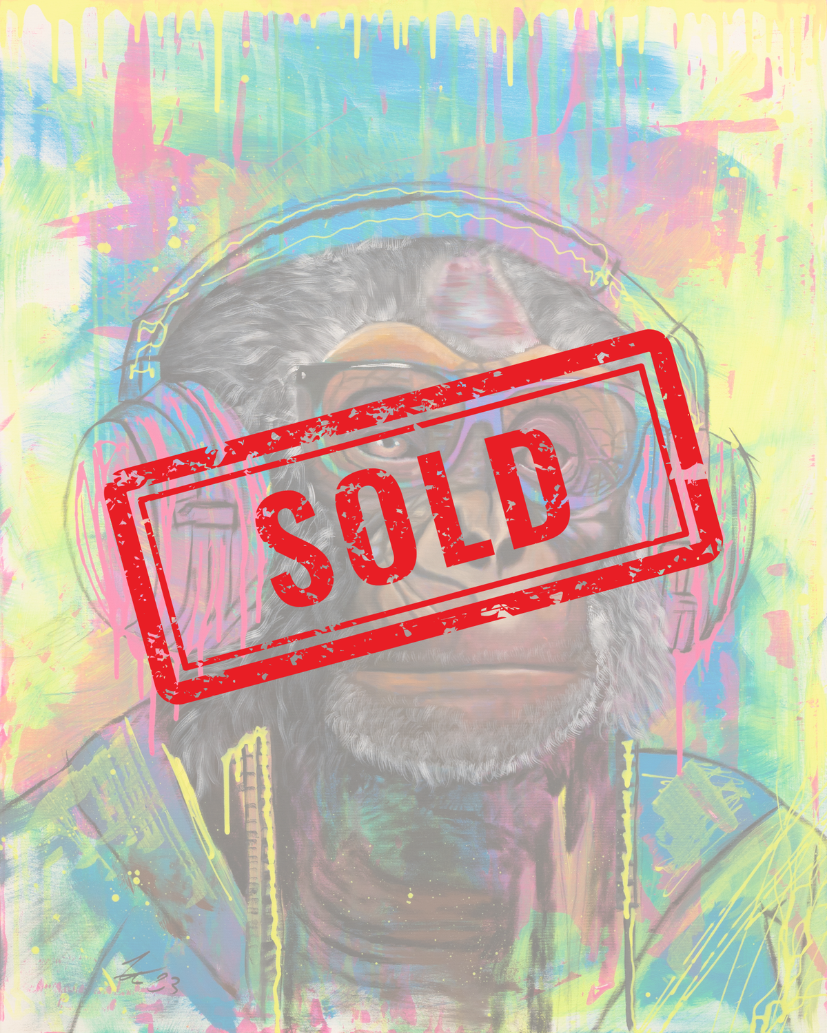 The Raver|100x80cm|Originalkunstwerk - Josef Maier Art