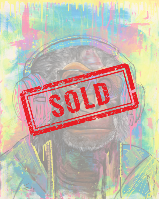 The Raver|100x80cm|Originalkunstwerk - Josef Maier Art