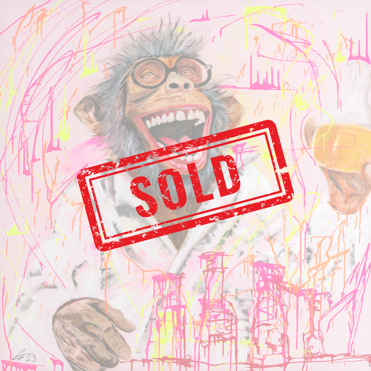 The Expert|120x120cm|Originalkunstwerk - Josef Maier Art