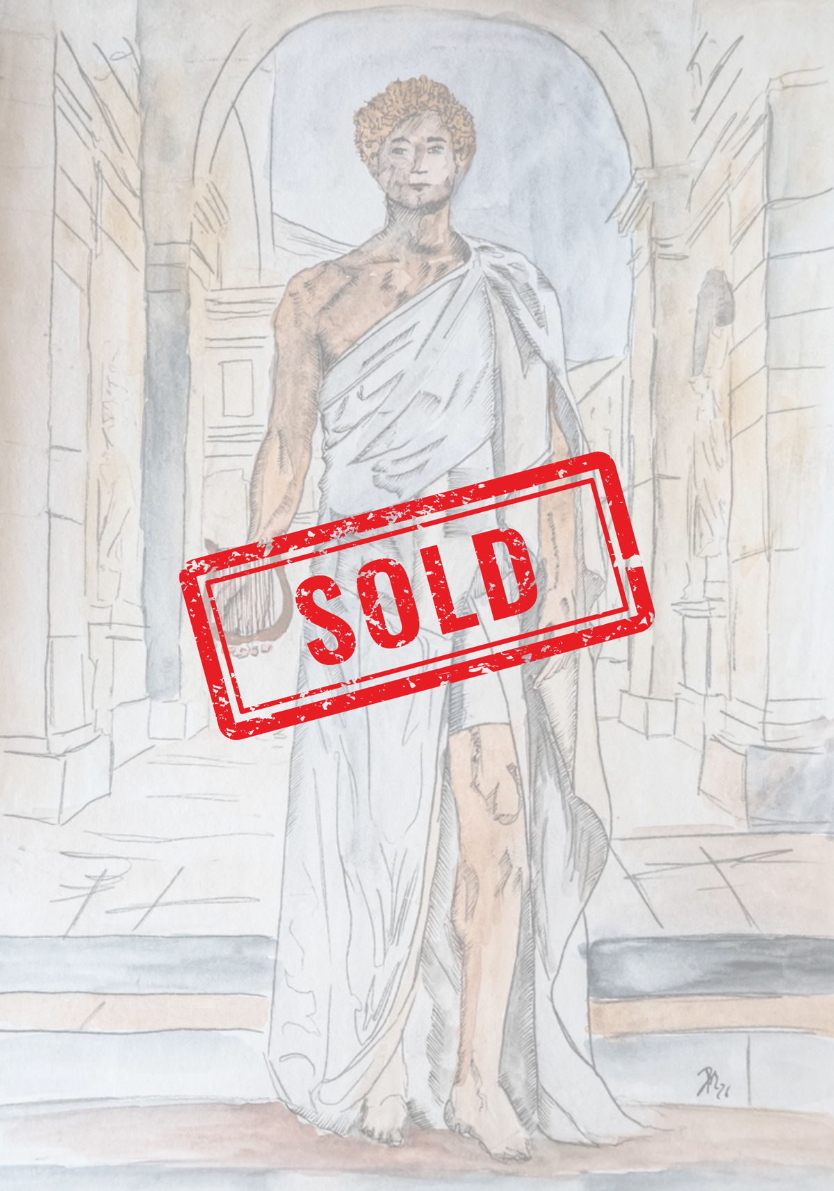 Form of Perfection (Apollo)|DIN A4|Skizze - Josef Maier Art