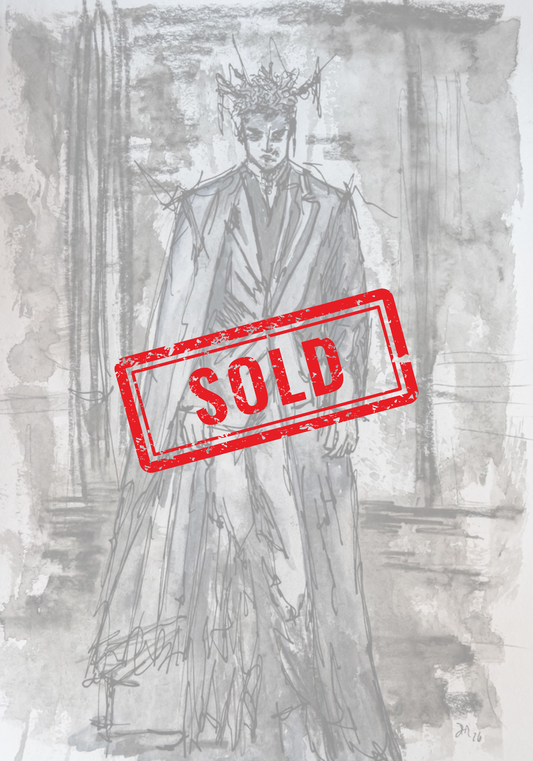 The Quiet Authority (Hades)|DIN A4|Skizze - Josef Maier Art