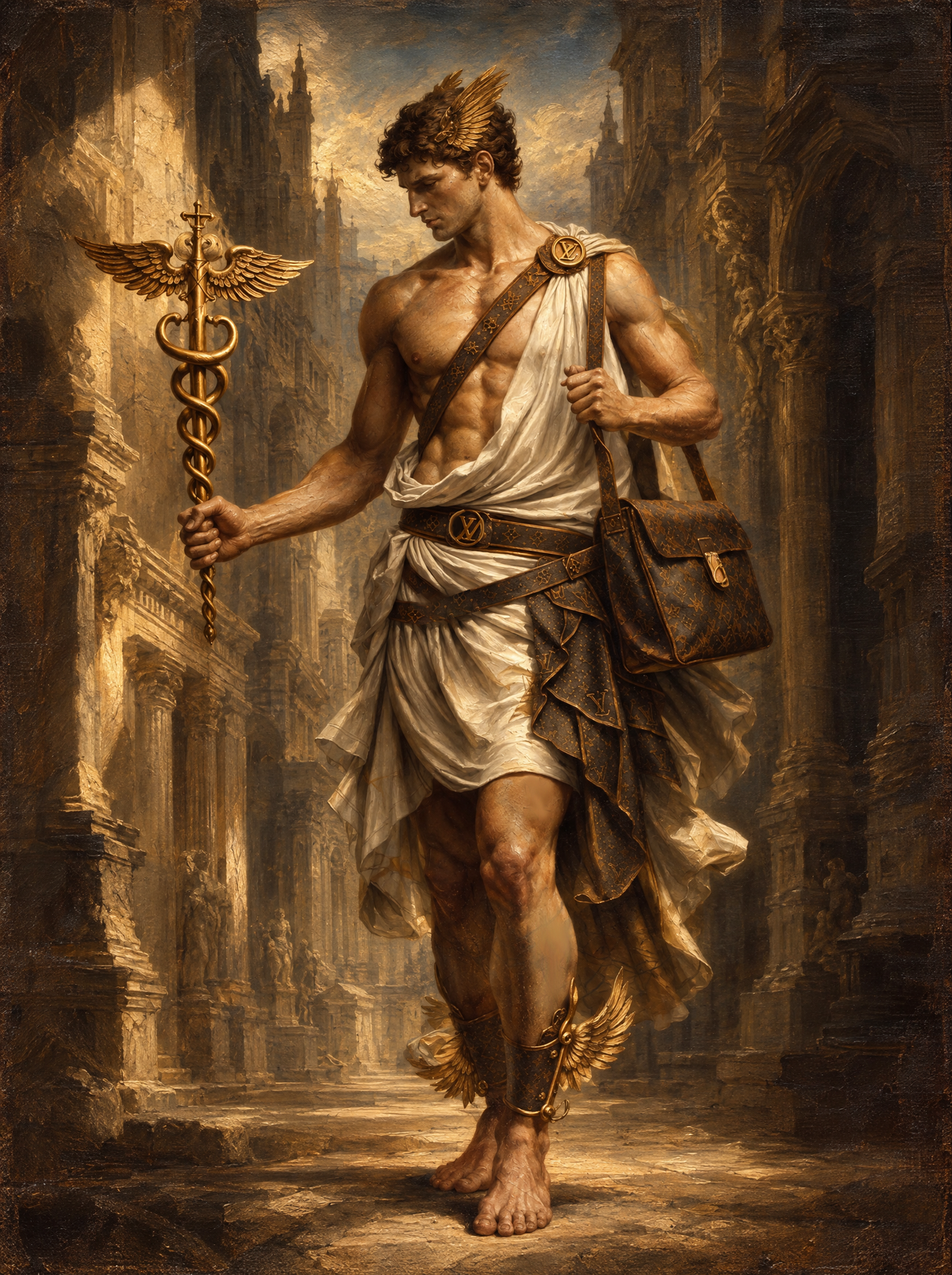 Velocity of Status (Hermes)|80x60cm|Öl auf Leinwand